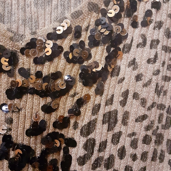 Glitter leopard sweater - Picture 3 of 5